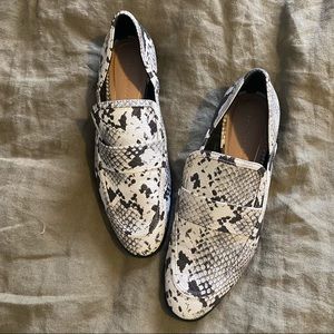 Zara Faux Snake Skin Loafer